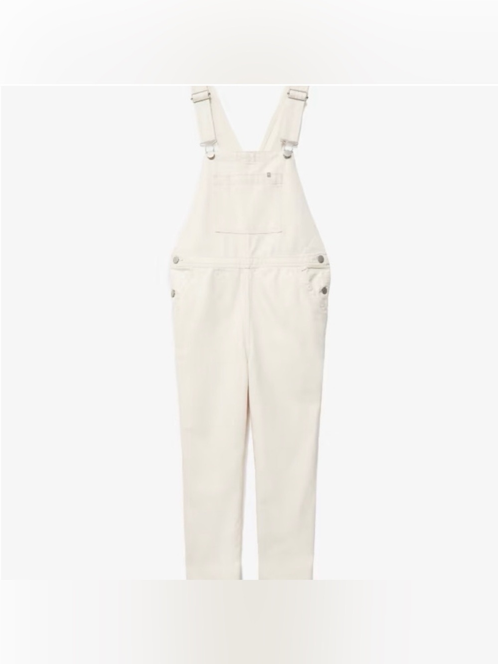 Everlane The Canvas Overalls Utility Ivory Cotton Size 4 - Picture 3 of 9